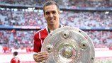 Philipp Lahm ended his Bayern career with another Bundesliga title in May