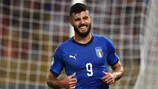 Italy's Patrick Cutrone during the defeat by Poland