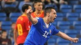 Saad Assis festeja o segundo golo da Itália