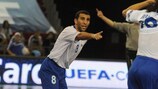 Rizvan Farzaliyev feiert den Halbfinaleinzug