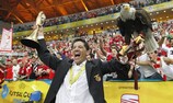 André Lima (SL Benfica) exulte après avoir mené ses hommes au titre