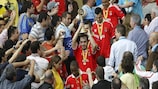 O Benfica ergueu o troféu em 2010