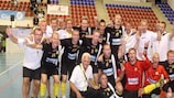Ilves Tampere celebrate winning their group in Malta