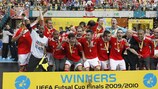 El Benfica es el vigente campeón de la Copa de la UEFA de Fútbol Sala