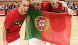 Portugal feiert nach dem 6:0 gegen Gastgeber Polen die Qualifikation