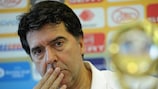 Sporting coach Orlando Duarte eyes up the UEFA Futsal Cup