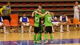 El Győr celebra su victoria por 7-5 ante el Leotar Trebinje