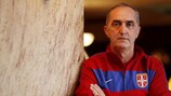 Für Serbiens Trainer Aca Kovačević ist der Einzug ins Viertelfinale schon ein "großer Erfolg"