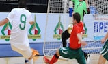 Кадр из матча сборных Беларуси и Португалии