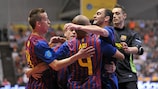 A festa dos jogadores do Barcelona em Lleida