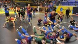 Радость игроков "Барселоны"