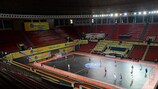 El Dínamo se entrena en el Palacio de Deportes antes de que comience el torneo hoy viernes