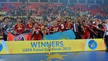 Los jugadores del Kairat Almaty celebran la victoria