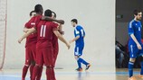 Le Portugal célèbre un but lors des éliminatoires de l'EURO 2014 contre la Grèce