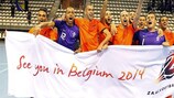 A Holanda festeja o apuramento conseguido de forma emocionante