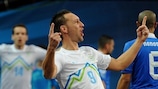 Gašper Vrhovec hizo el primer gol de Eslovenia