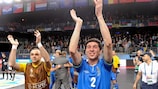 Seymur Mammadov celebra o triunfo do Azerbaijão