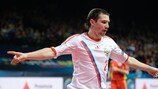 Владислав Шаяхметов забил один из голов в четвертьфинале с Румынией - 6:0