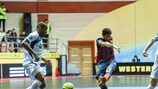 Le Barcelonais Gabriel en action contre le FC Dynamo