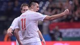 Нападающий сборной Венгрии Золтан Дрот забил два мяча в матче с испанцами