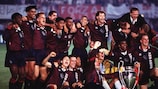 Ajax celebrate their 1995 UEFA Champions League triumph