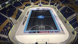The Almaty Arena is the setting for the finals in Kazakhstan