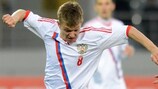 Oleg Shatov helped Russia qualify for the UEFA European Under-21 Championship finals