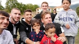 PAOK players worked with the International Organization for Migration