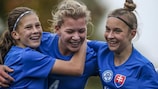 Slovakia Under-15 girls at a UEFA Regional Development Tournament in Hungary
