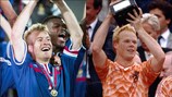 O francês Didier Deschamps e o holandês Ronald Koeman venceram o EURO como jogadores