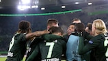 Wolfsburg celebrate on Matchday 6