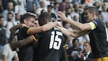 Wolves celebrate Willy Boly's last-gasp winner at Beşiktaş