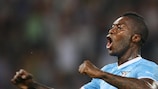 Djibril Cissé was on target in Lazio's play-off victory against Rabotnicki