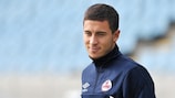 Eden Hazard in training on the eve of his UEFA Champions League group stage debut