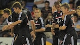 Toni Kroos (secondo da destra) dopo il primo gol