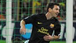 La joie de Lionel Messi après un but contre le BATE