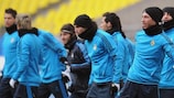 Real Madrid in training at the Stadion Luzhniki on Monday
