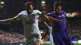 Andros Townsend and Manuel Pasqual compete at a sodden White Hart Lane