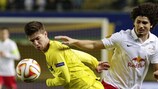 Luciano Vietto (left) performed excellently on the Villarreal left