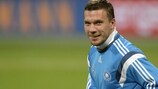Lukas Podolski está animado pelo empréstimo ao Inter de Milão