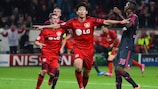 Son Heung-Min was on target for Leverkusen against Benfica on matchday two