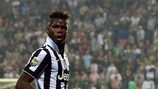 Paul Pogba celebrates after scoring against Sassuolo last weekend