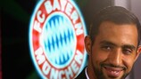 Medhi Benatia at his Bayern unveiling