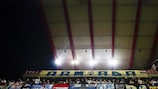 Rijeka fans cheer their team on