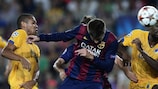 O golo marcado por Gerard Piqué na primeira parte foi decisivo no triunfo do Barcelona sobre o APOEL