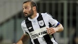 PAOK's Dimitris Salpingidis has contested 69 UEFA Cup and UEFA Europa League games