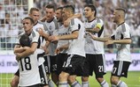Legia celebrate one of two goals from the standout Miroslav Radović
