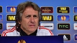 Benfica coach Jorge Jesus at the press conference