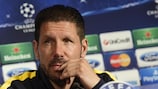 Diego Simeone at Tuesday's press conference