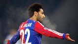 Mohamed Salah celebrates his late winner against Chelsea this season
